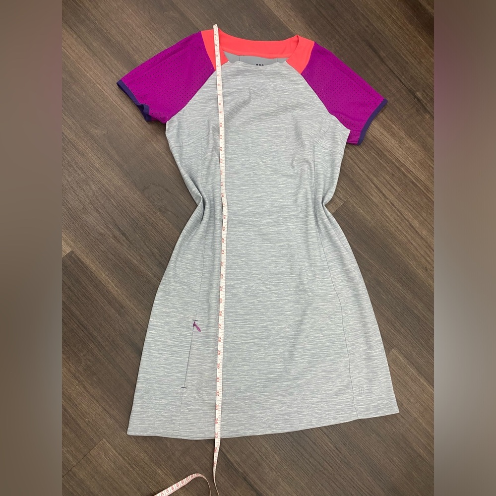 Title Nine Gray Top with Pink and Purple Accents - Picture 3 of 7
